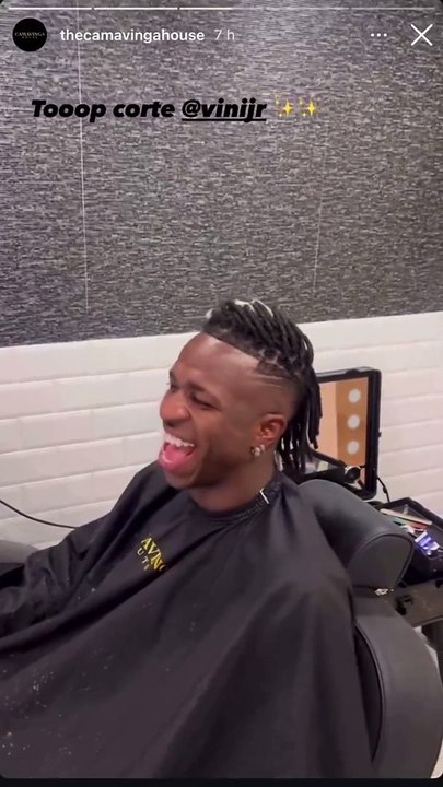 El hilarante nuevo look de Vinicius Jr