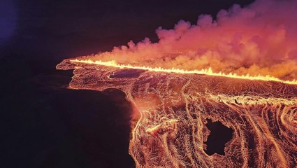 La erupción volcánica en Islandia abre una nueva fisura en Sylingarfell