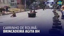 Corrida de carrinho de rolimã agita o domingo da Virada Cultural em BH