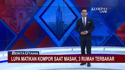Warga Lupa Matikan Kompor, 3 Rumah di Karawang Terbakar