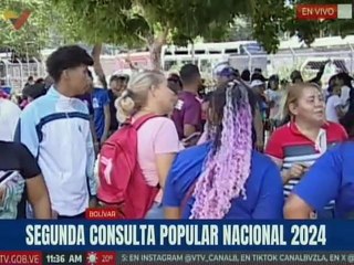 Bolívar | Habitantes de la comunidad de San Félix participa en la segunda Consulta Popular Nacional