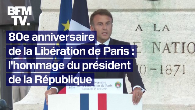 80e anniversaire de la Libération de Paris: le discours intégral d'Emmanuel Macron