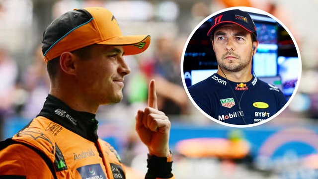 Checo Pérez se intimida con el papel de Lando Norris en el GP de Países Bajos: asusta mucho