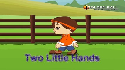 Two Little Hands To Clap Clap Clap Rhyme With Lyrics I English Kids Songs - Learning Videos For Kids