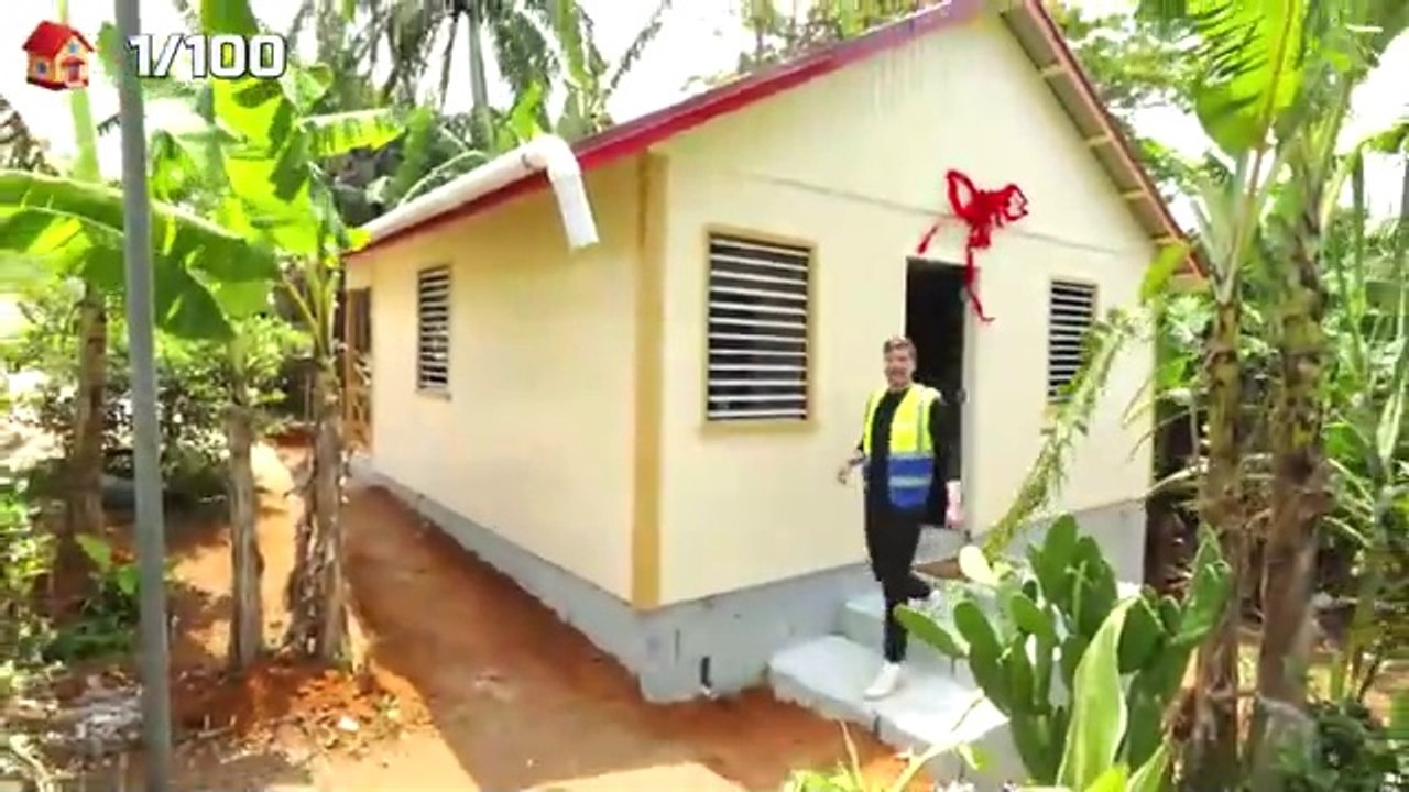 I Built 100 Houses And Gave Them Away! - Mr Beast - Mister Beast in English