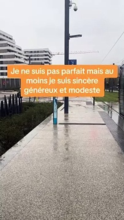 Je ne suis pas parfait mais au moins je suis sincère généreux et modeste
