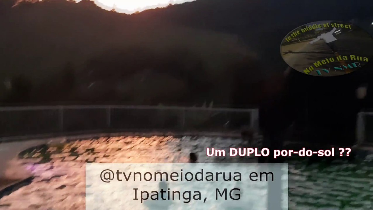 DUPLO por do sol? Um Curioso impressionante efeito no céu de Ipatinga, MG
