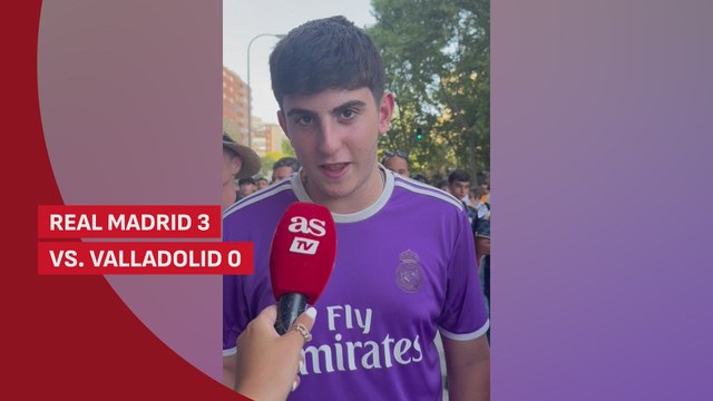 La afición del Real Madrid tras ganar al Valladolid