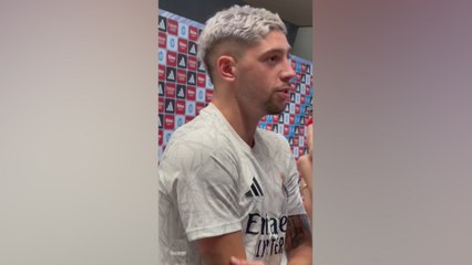 Fede Valverde en zona mixta tras Real Madrid vs Valladolid