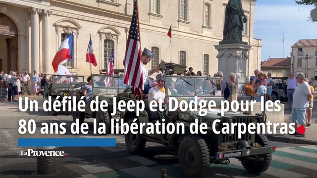 Carpentras : un défilé de Jeep et Dodge pour commémorer les 80 ans de la Libération