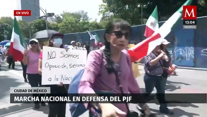 Se lleva a cabo marcha en defensa del Poder Judicial en CdMx