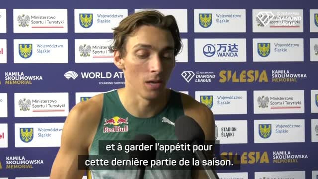 Ligue de diamant - Duplantis : “Le 100m contre Karsten Warholm m’aide à garder l'appétit !”