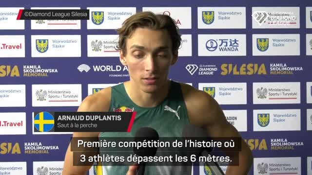 Ligue de diamant - Duplantis : “3 athlètes qui dépassent les 6 mètres, c’est extraordinaire !”