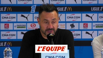 De Zerbi après le nul face à Reims : « De la frustration » - Foot - L1 - OM