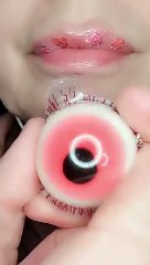 ASMR Satisfying Trolli Gummy Eyeball  #asmr #mukbang #asmreating