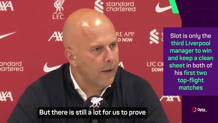 Tải video: Slot 'encouraged' by Liverpool's start in the Premier League