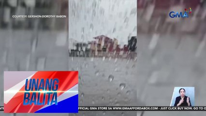 Baha malapit sa MCX exit sa SLEX, nagdulot ng matinding traffic | Unang Balita