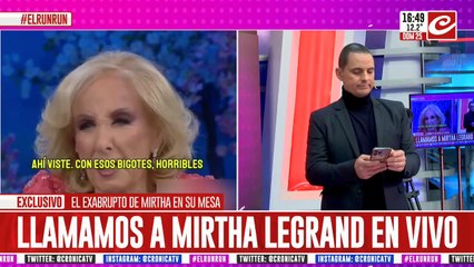 Exabrupto en lo de Mirtha: llamamos a la diva en vivo y no nos atendió