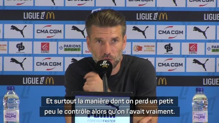 Luka Elsner après le nul face à l'OM : 