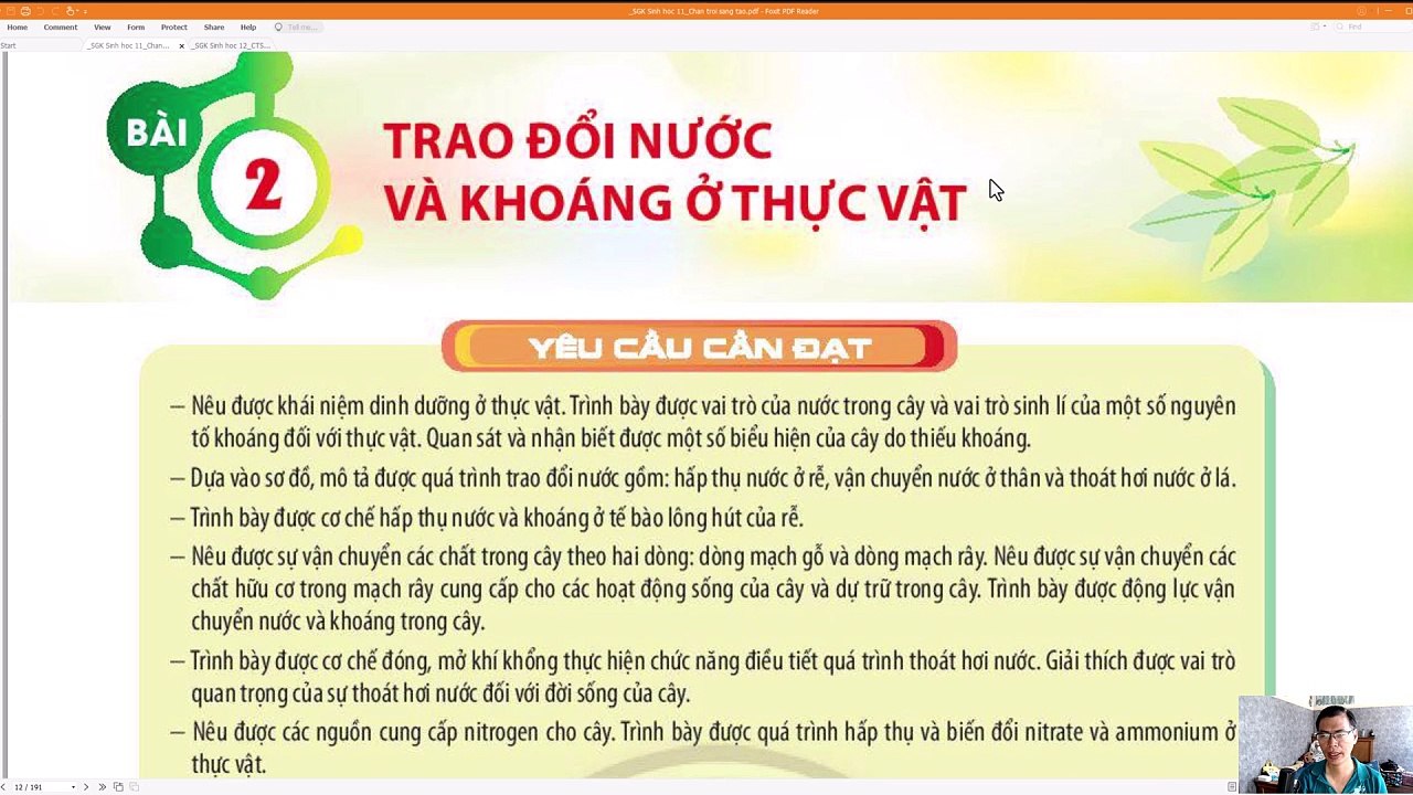 Audio CTST_Sinh 11 Bai 2 Trao doi nuoc va khoang o thuc vat