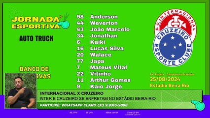 Jornada Esportiva 98 - Internacional x Cruzeiro 25/08/24
