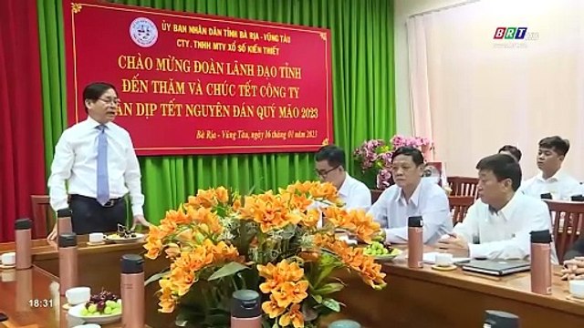 (BRT) Bí thư Tỉnh uỷ thăm, chúc tết Công ty Xổ số kiến thiết tỉnh Bà Rịa - Vũng Tàu