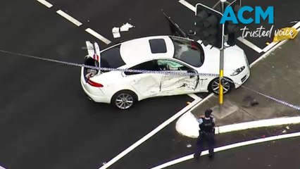 Six in hospital after crash turns into stabbing rampage on Sydney road