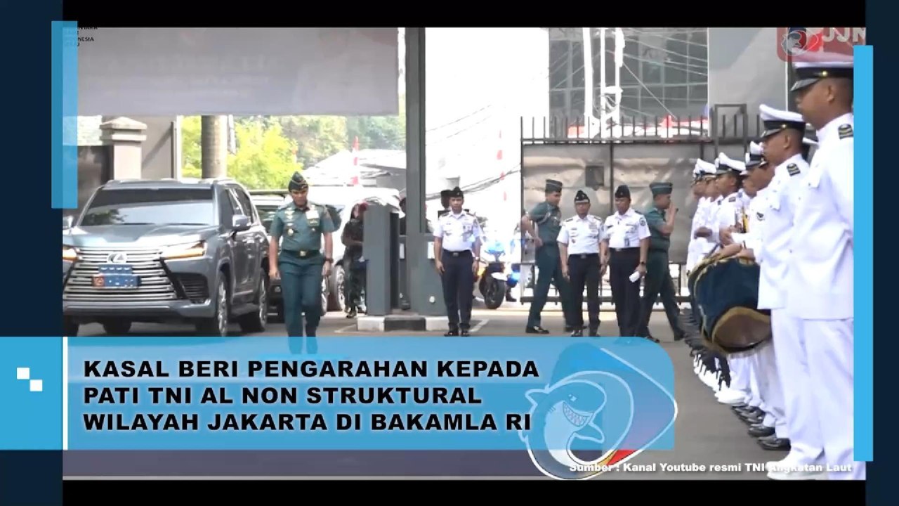 KASAL Beri Pengarahan Kepada PATI TNI AL Non Struktural Wilayah Jakarta Di BAKAMLA RI