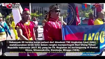 Taruna AAL KJK 2024 Gelar Kirab Kota di Kamboja