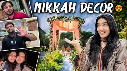 NIKKAH KA DECOR DONE HOGYA   Alia Bhatt Ka Dress Kisko Chaye   Aroob Sad Hogae