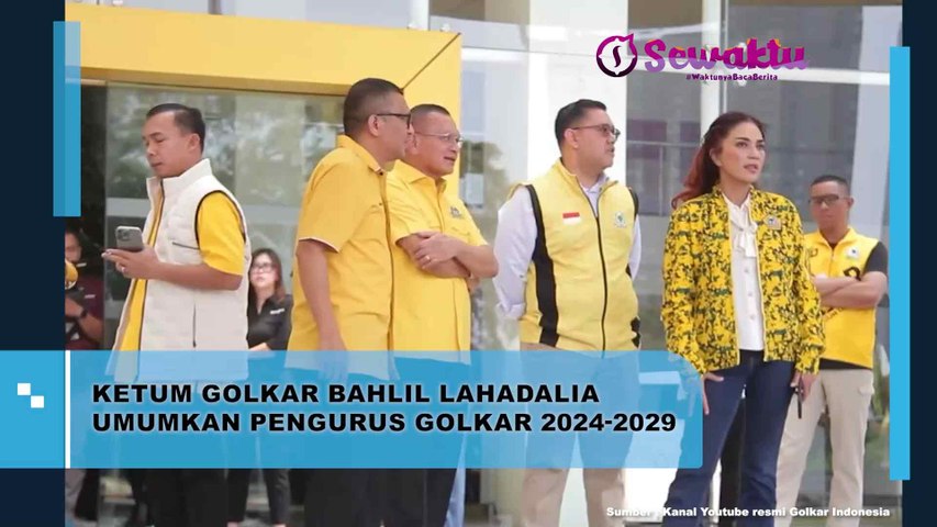 Ketua Umum Golkar, Bahlil Lahadalia, Mengumumkan Susunan Pengurus Golkar Untuk Periode 2024-2029