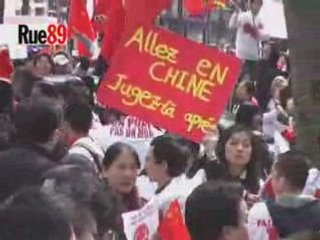 Manifestation pro-chinoise à Paris