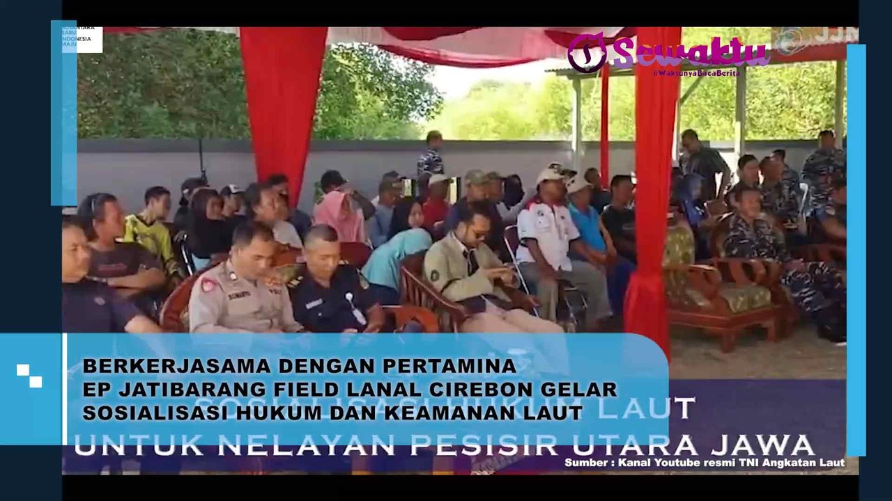 Bekerja Sama Dengan Pertamina EP Jatibarang Field, Lanal Cirebon Mengadakan Sosialisasi Mengenai Hukum Dan Keamanan Laut
