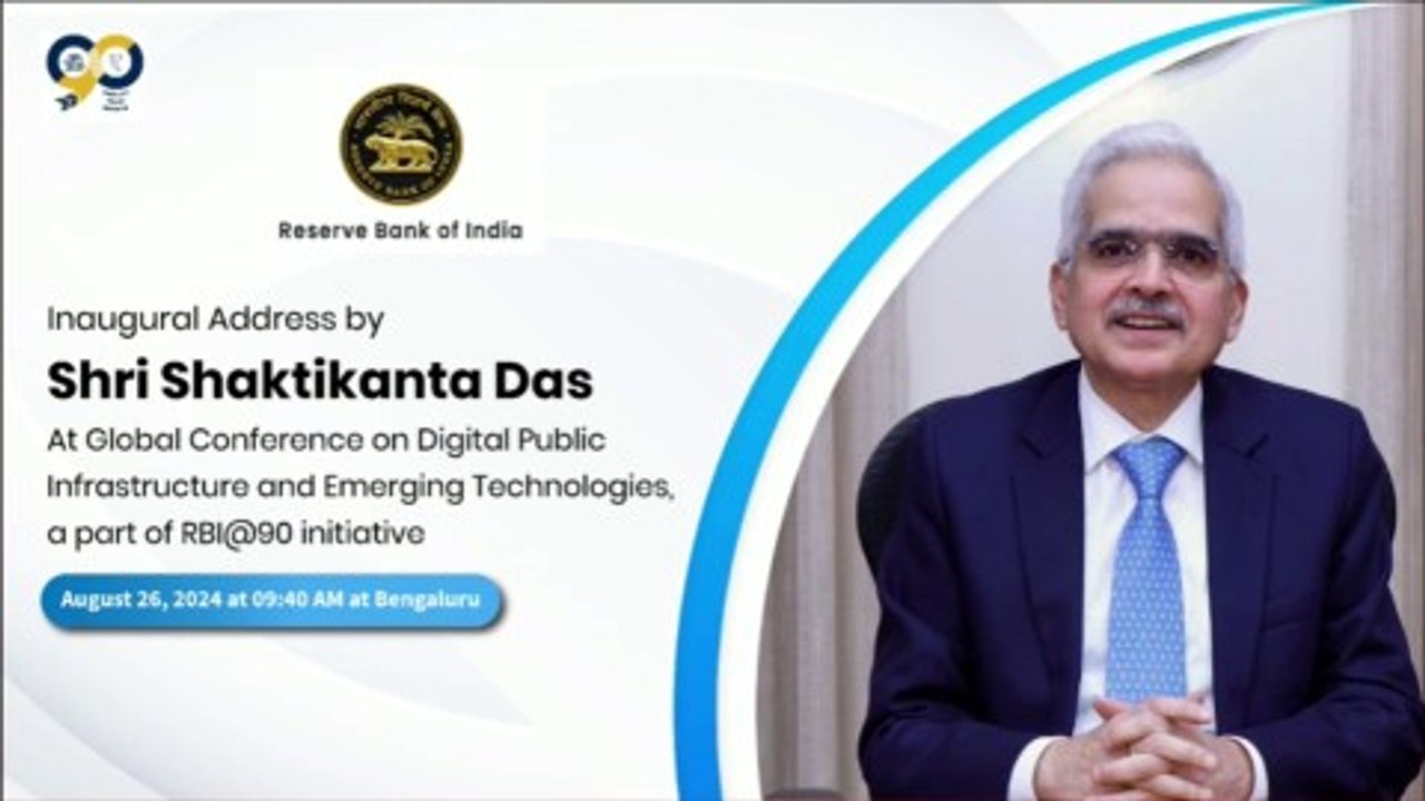 RBI Governor At Global Conference on DPI and Emerging Technologies
