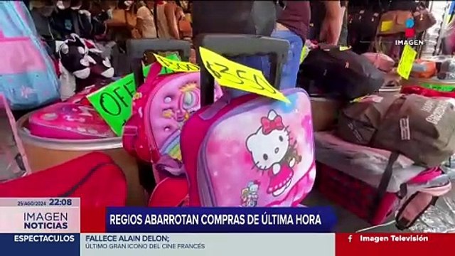 Regios abarrotan tiendas de uniformes y útiles escolares un día antes del regreso a clases