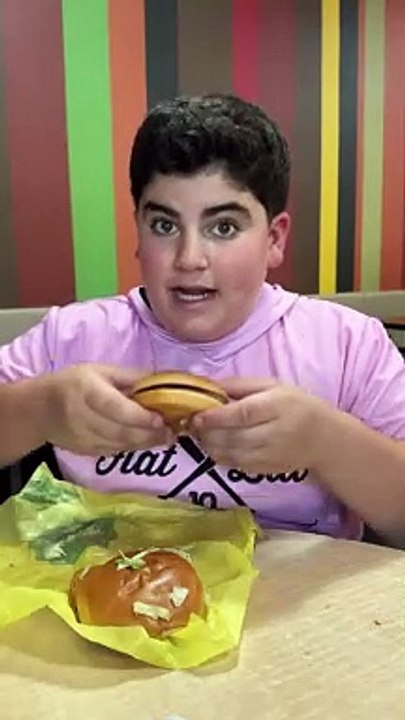 BOOM!  Or DOOM! ☠️ #mcdonalds #mcchicken #hamburger #father #son #family #fun #bigjustice #boom