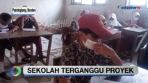 Hindari Debu Aktivitas Proyek Tol, Siswa SD di Pandeglang Pakai Masker saat Belajar