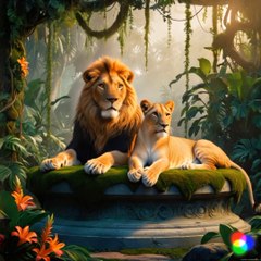 Roaring lion | lion song| loin roaring song | lion king and queen