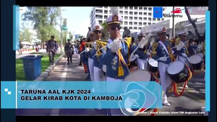 Meriahkan HUT Ke-79 RI, Taruna AAL KJK 2024 Gelar Kirab Kota di Kamboja