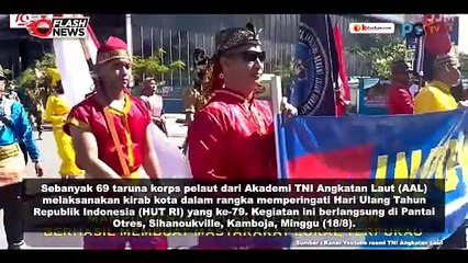 Taruna AAL KJK 2024 Gelar Kirab Kota di Kamboja