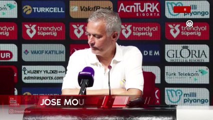 Mourinho: Bugün Rizespor'u iyi değilmiş gibi gösterdik aslında iyi bir takım