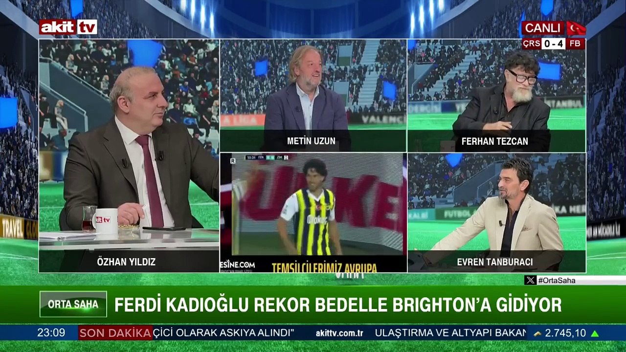 Orta Saha - Özhan Yıldız/ Metin Uzun/Ferhan Tezcan/Evren Tanburacı "Süperlig'de son durum ne? 25.08.2024