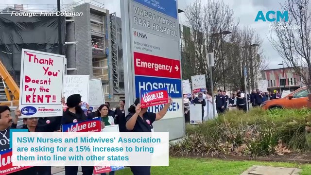Nurses strike at Wagga Base Hospital