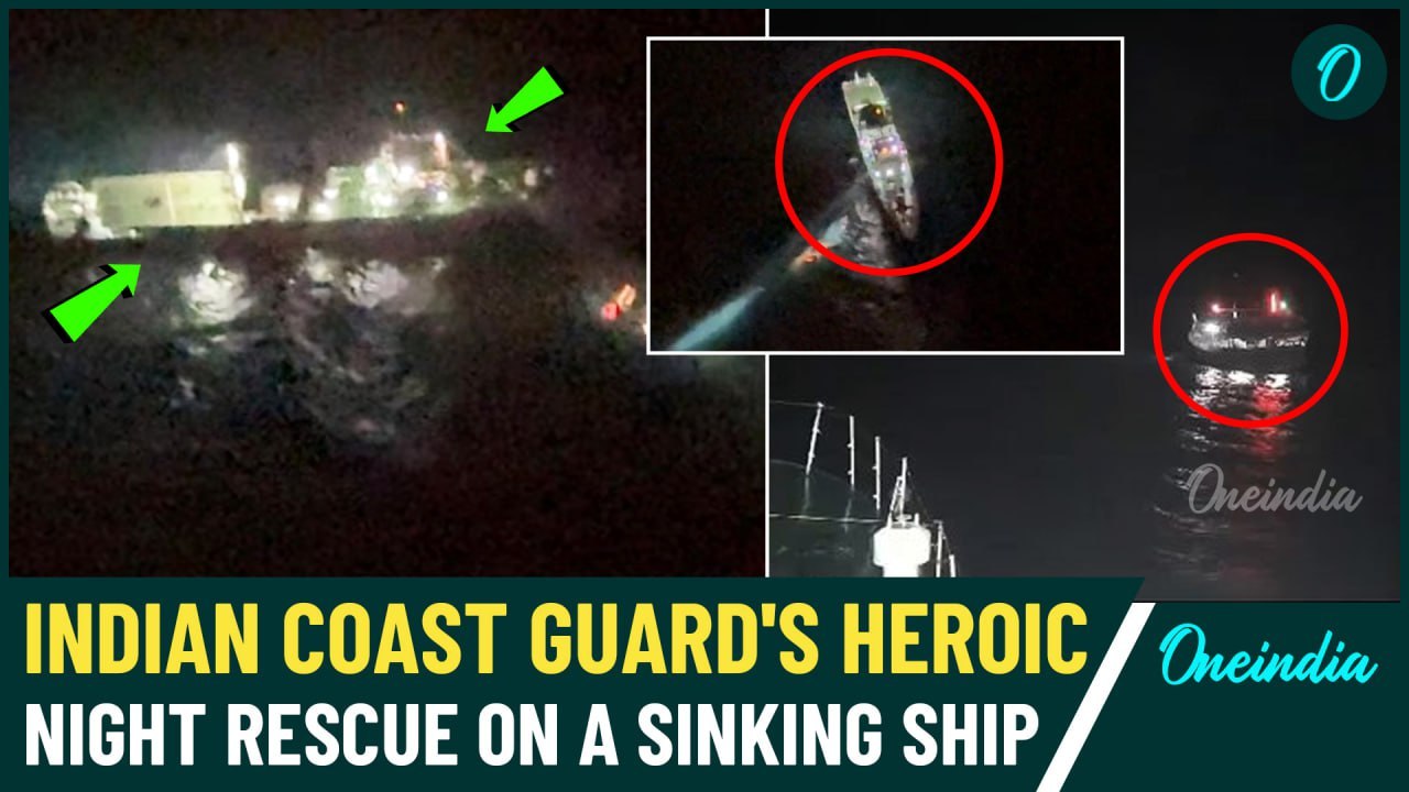 Video: Indian Coast Guard Pulls off a Night-time Rescue Miracle Saving 11 Lives from a Sinking Ship