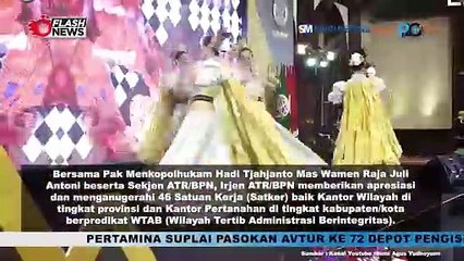 Menteri AHY Berikan Penghargaan Pada 46 Satuan Kerja Berpredikat Wilayah Tertib Administrasi Berintegritas