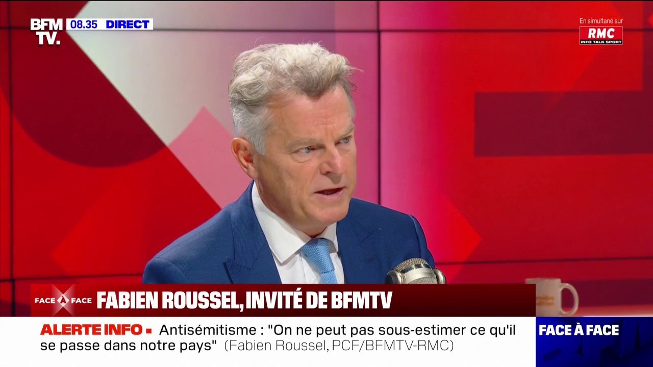 Montée de l'antisémitisme: Fabien Roussel (PCF) appelle à "ne pas sous-estimer ce qu'il se passe dans notre pays"