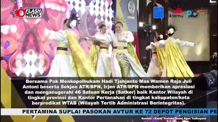 46 Satuan Kerja Dengan Predikat Wilayah Tertib Administrasi Berintegritas Peroleh Penghargaan dari Menteri AHY