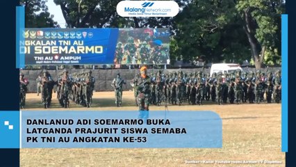 Danlanud Adi Soemarmo Buka Latganda Prajurit Siswa Semaba PK TNI AU Angkatan Ke-53