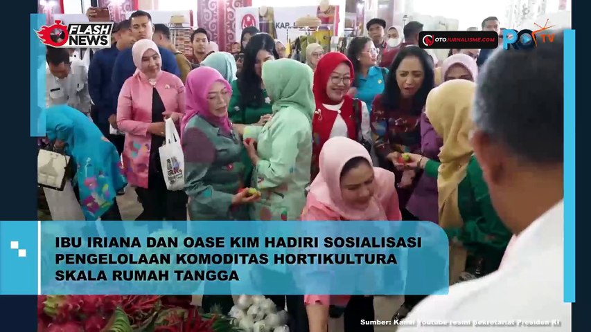 Ibu Iriana dan Oase KIM Hadiri Sosialisasi Pengelolaan Komoditas Holtikultura Skala Kecil Rumah Tangga