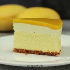 No Bake Mango Cheesecake - EGGLESS NO OVEN